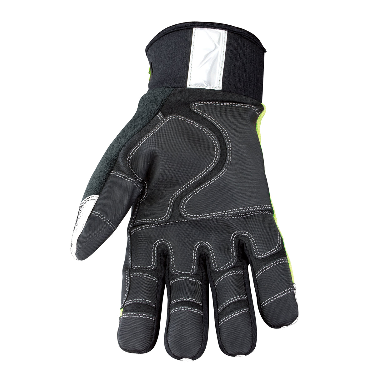 08-3710-10 Youngstown Safety Lime Winter Glove - Palm view