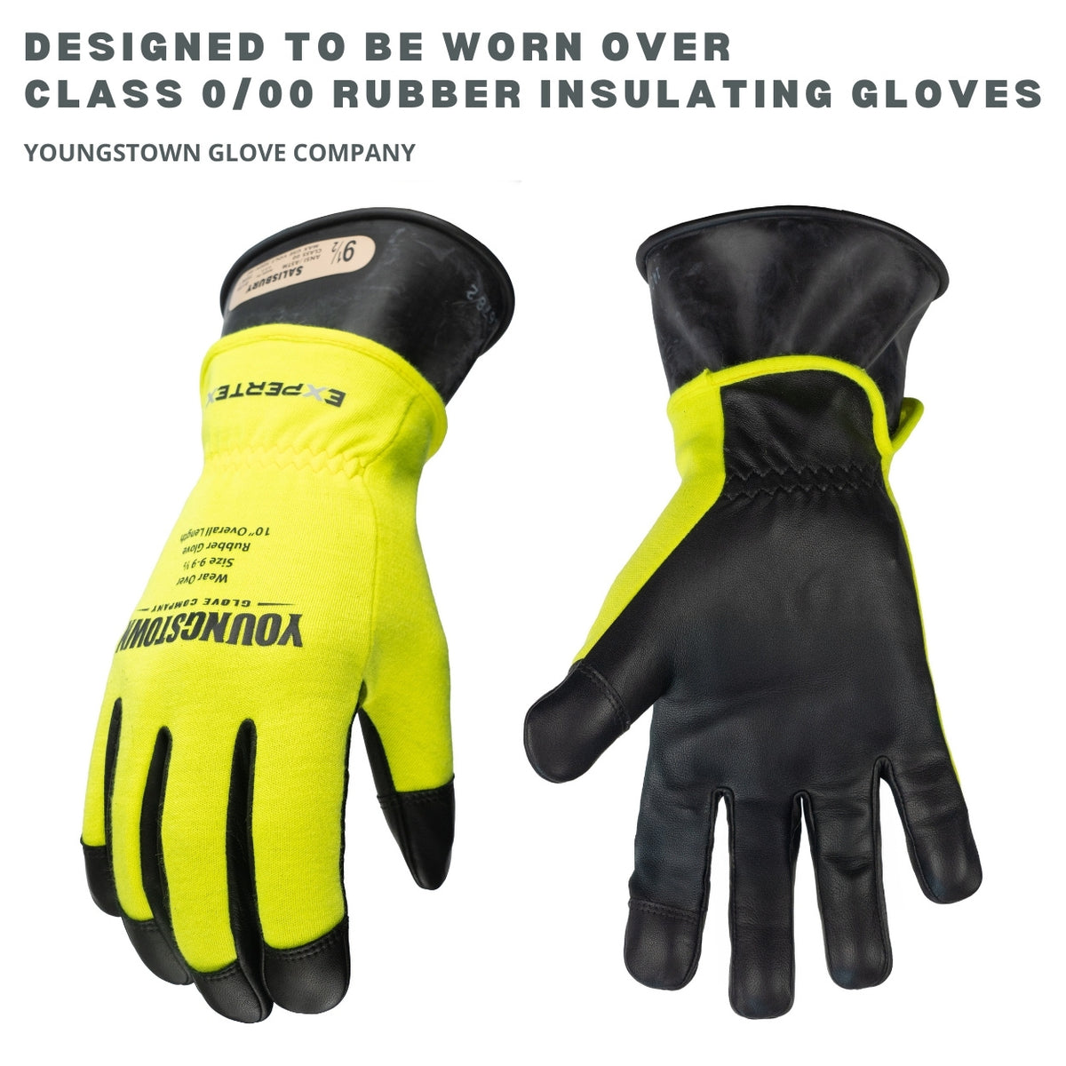 10in Secondary Expertex Hybrid Protector  Worn Over Rubber Insulating Gloves