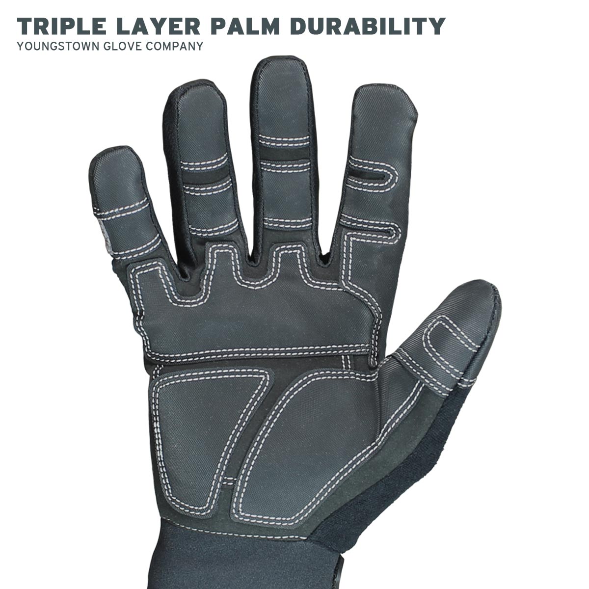 Youngstown Glove Cut Resistant General Utility Synthetic Work Gloves For  Men - Kevlar Lined - Gray