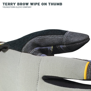 05-3080-70 Youngstown Cut-Resistant General Utility Glove - Terry Brow Wipe on Thumb