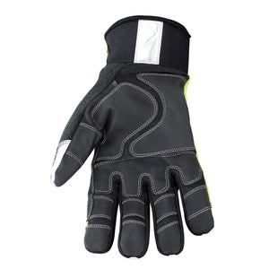 08-3710-10 Youngstown Safety Lime Winter Glove - Palm view