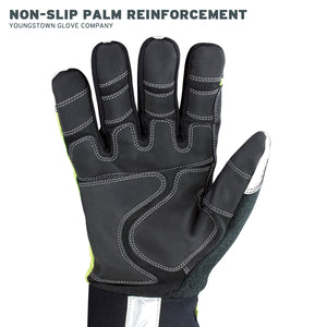 08-3710-10 Youngstown Safety Lime Winter Glove - Non-slip Palm Reinforcement