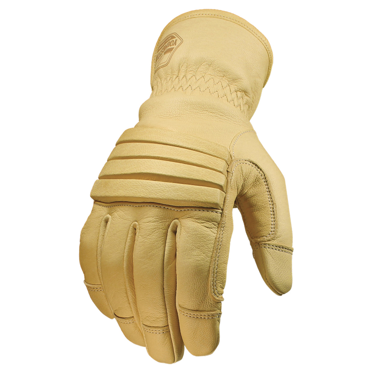 Youngstown Glove Co Mechanics Gloves,Leather,Blk/Tan,L,PR 12-3270-80-L