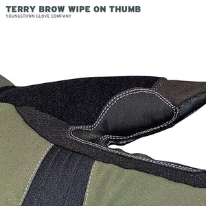 11-3460-60 Youngstown Waterproof Winter XT Glove - Terry Brow Wipe on Thumb