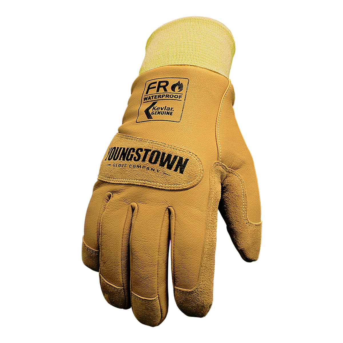 Youngstown Glove Company FR Waterproof Ground Glove Lined w/ Kevlar Tan 3XL 12-3465-60-3XL