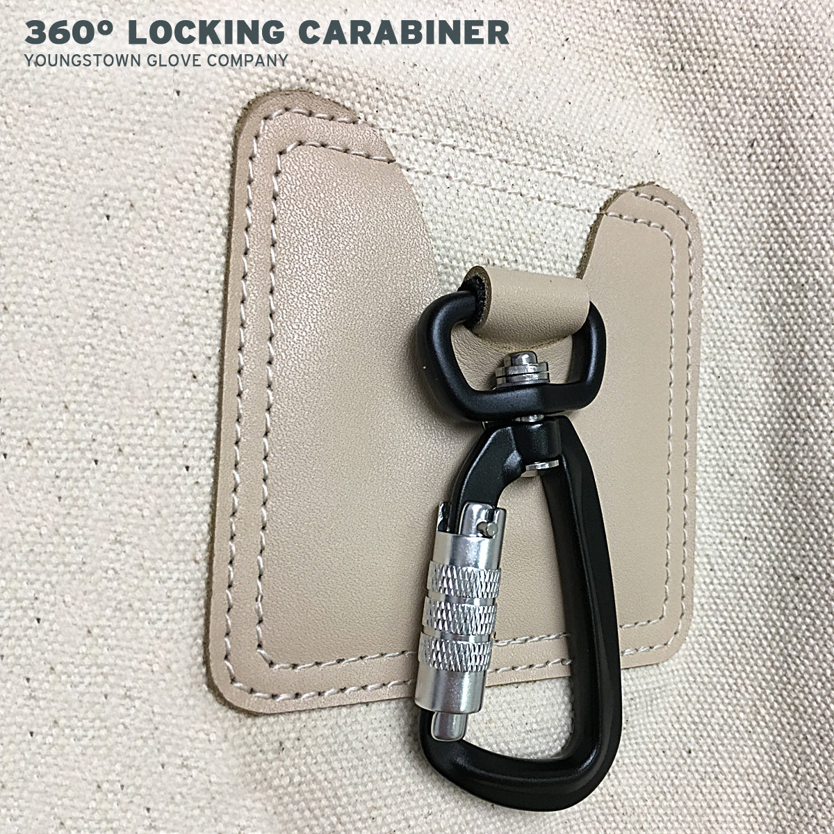 210-16 Youngstown 16&quot; Lineman Bag - Locking Carabiner