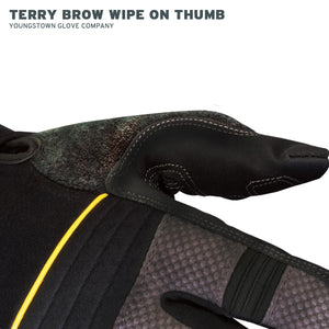 03-3200-78 Youngstown Anti-Vibe XT Glove - Terry Brow Wipe on Thumb